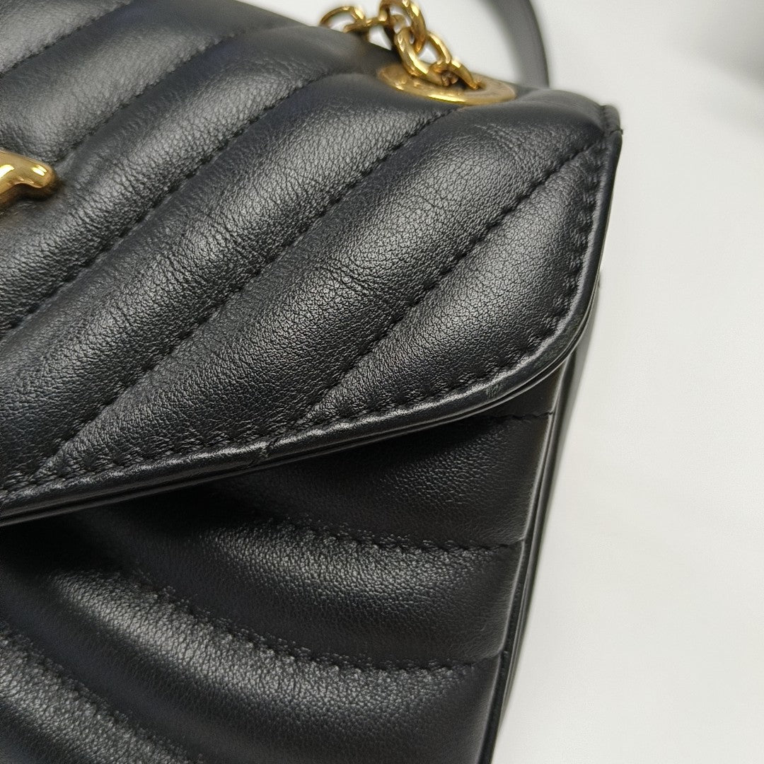 NEW WAVE PM Quilted Calfskin Black