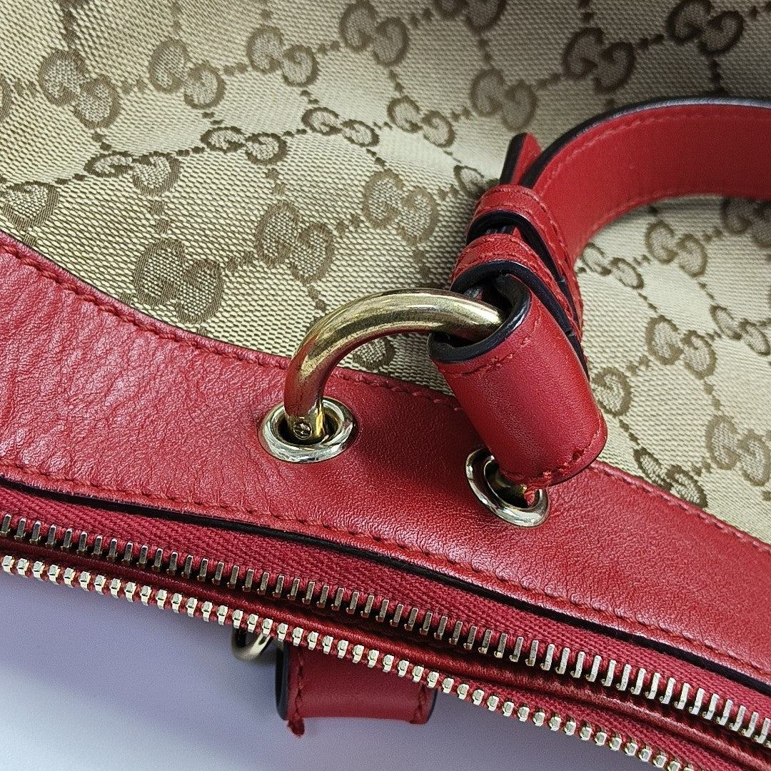 Monogram Canvas Tote Bag Beige