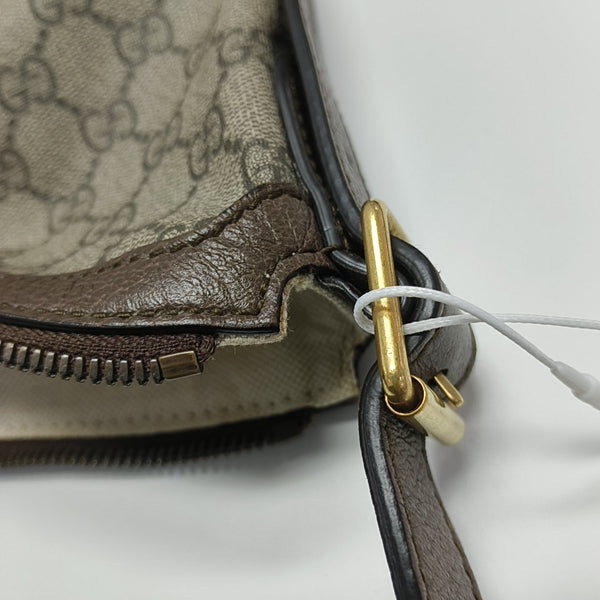 Ophidia Small Monogram Coated Canvas Beige