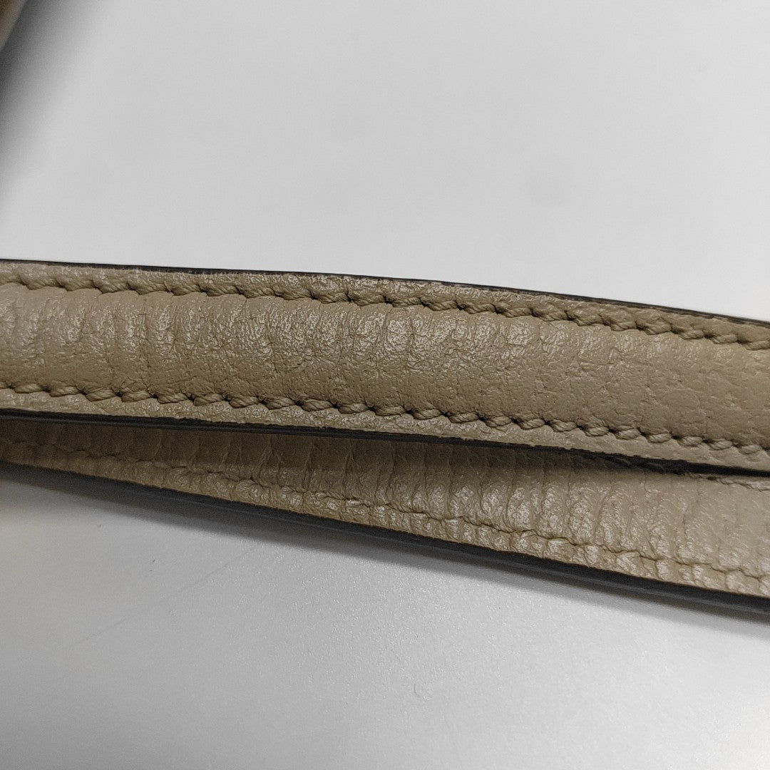 Ophidia Medium Monogram Coated Canvas Beige