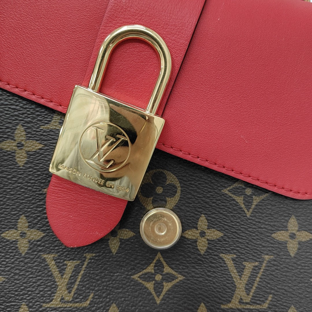 LOCKY BB Monogram Coated Canvas Red