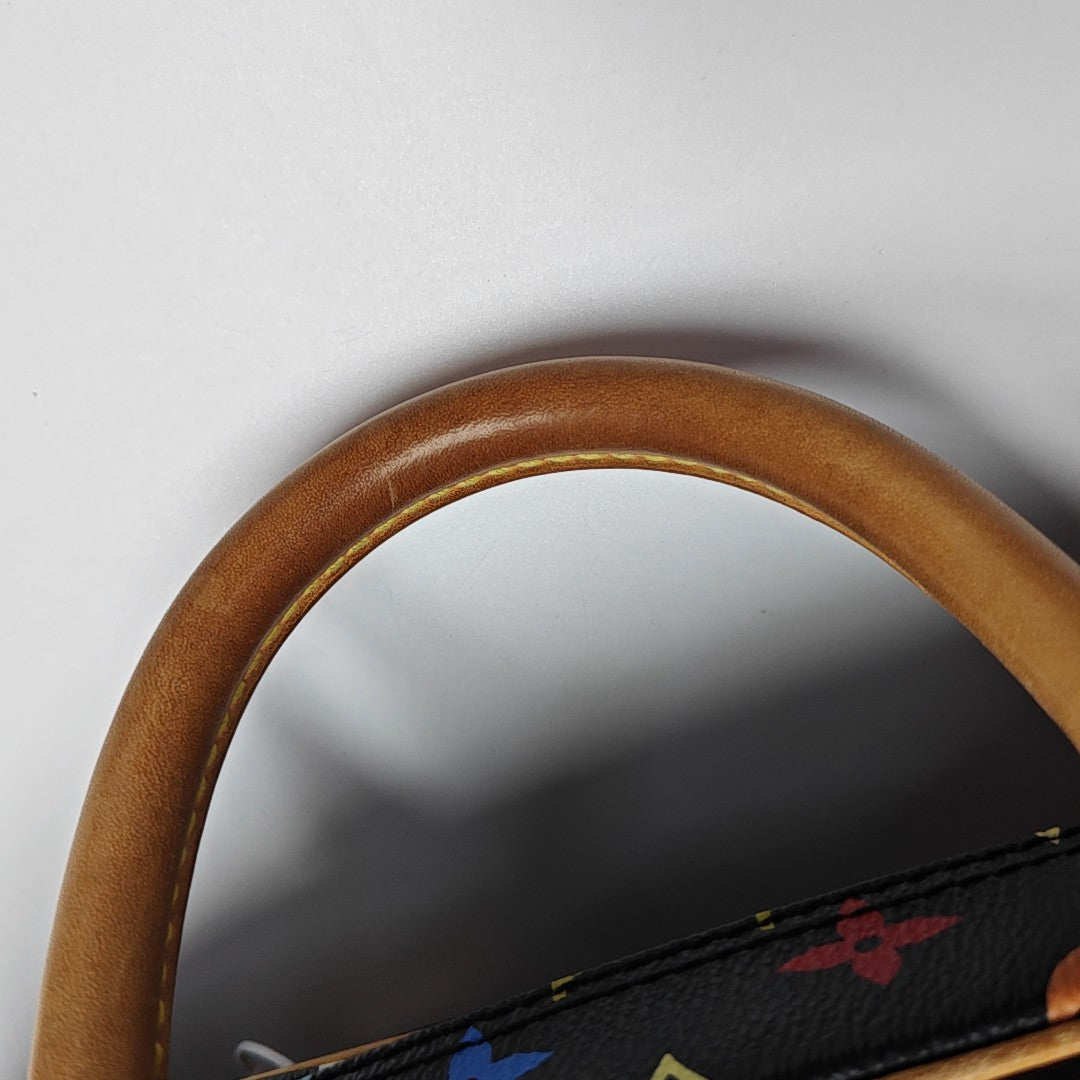LV × TM Deauville Lona Monogram Revestida Negra