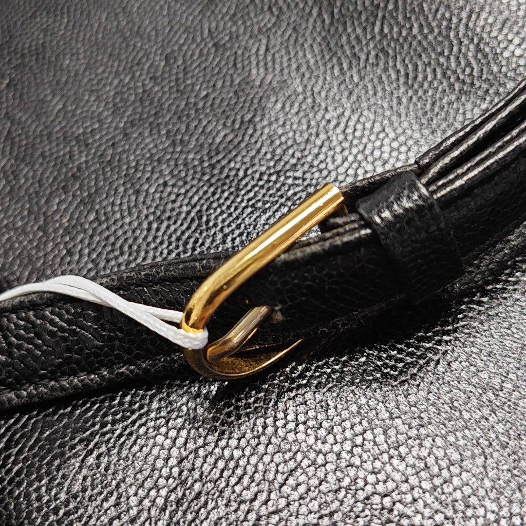Calfskin Shoulder Bag Black