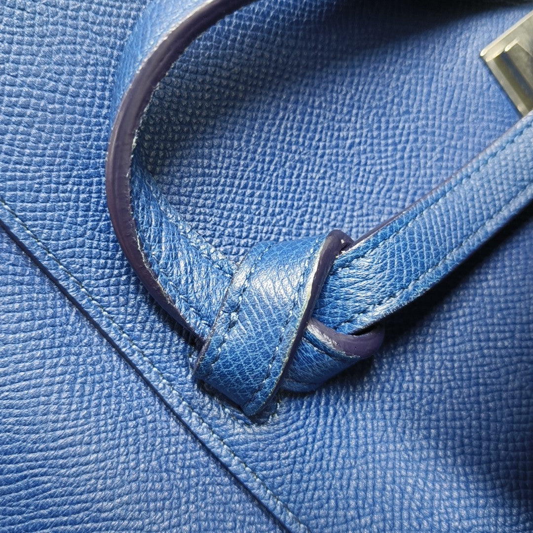 BELT Micro Calfskin Blue
