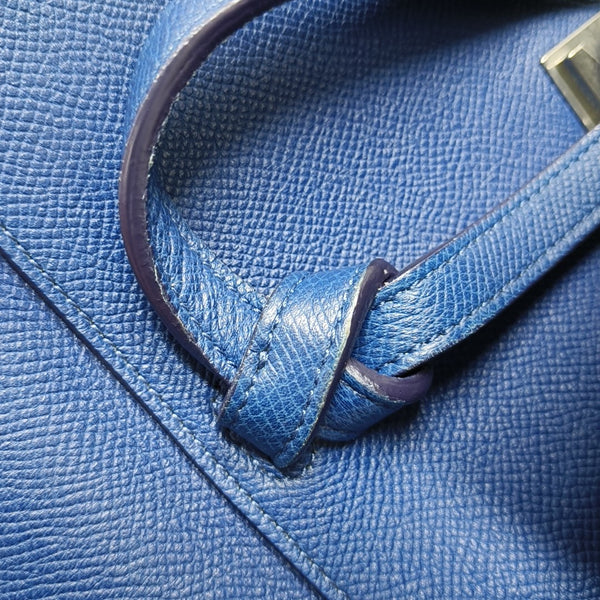 BELT Micro Calfskin Blue