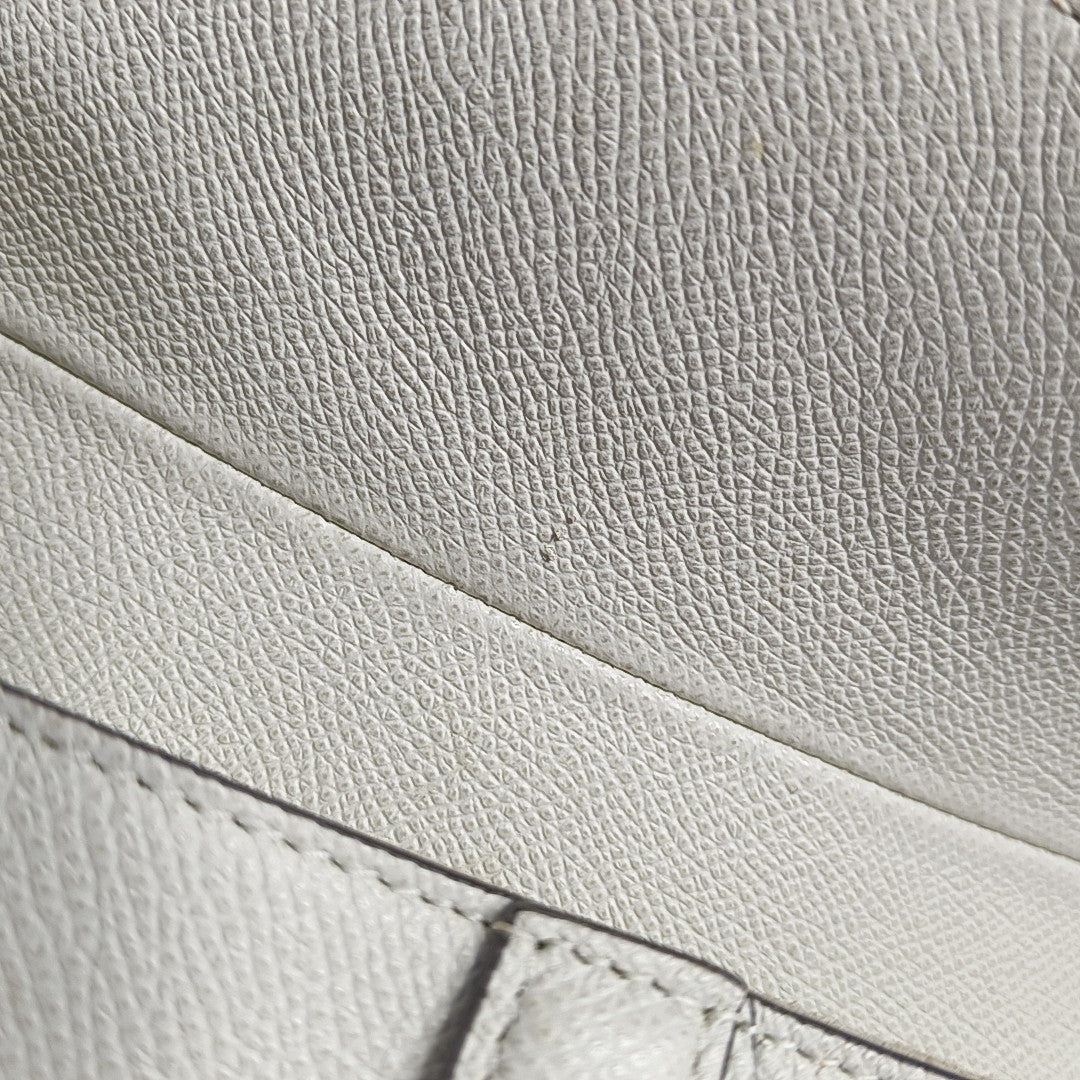 Saddle Medium Calfskin White