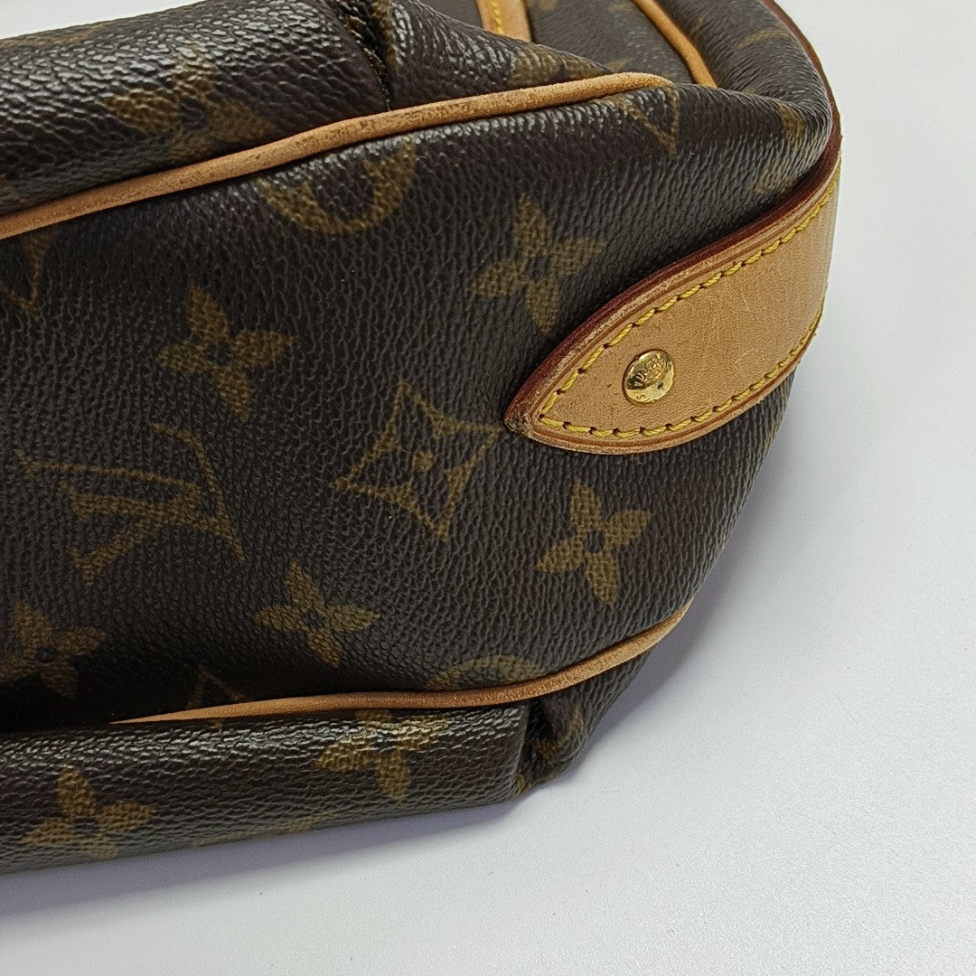 TULUM PM Monogram Coated Canvas Brown