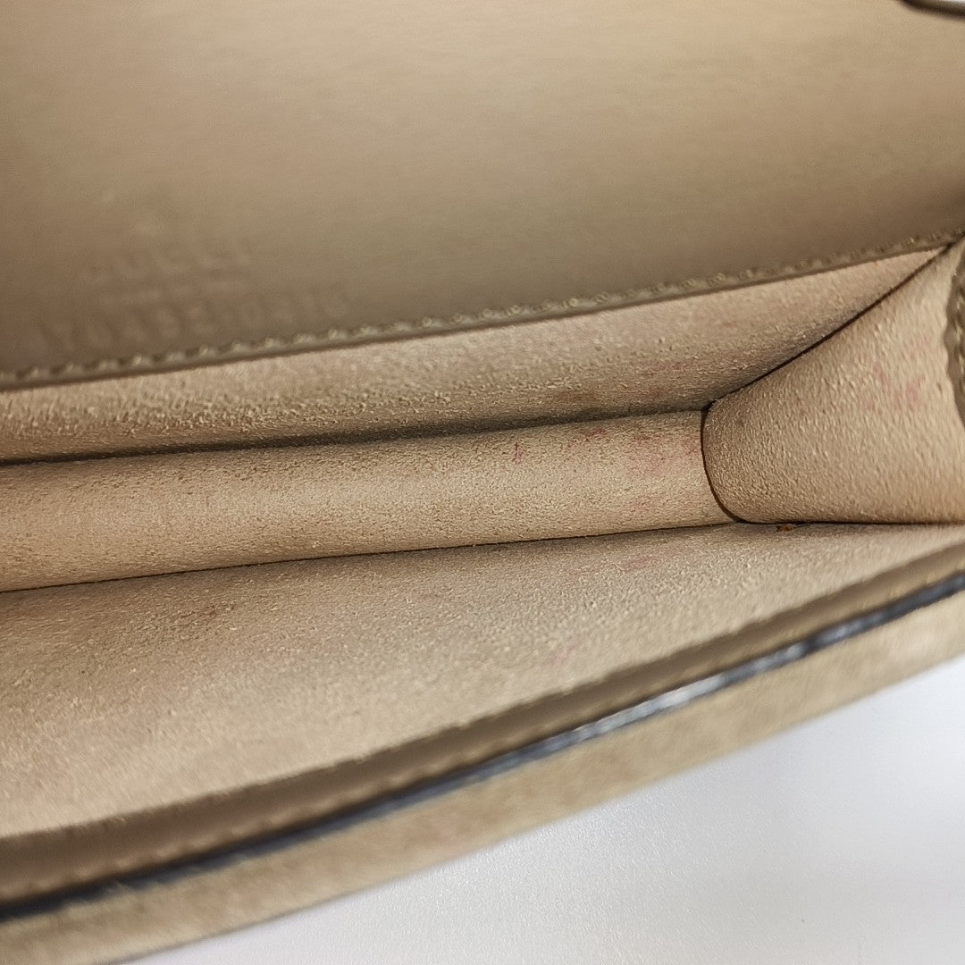 Dionysus Super Mini Monogram Coated Canvas Beige