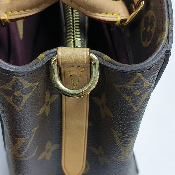 MONTAIGNE BB Monogram Coated Canvas Brown