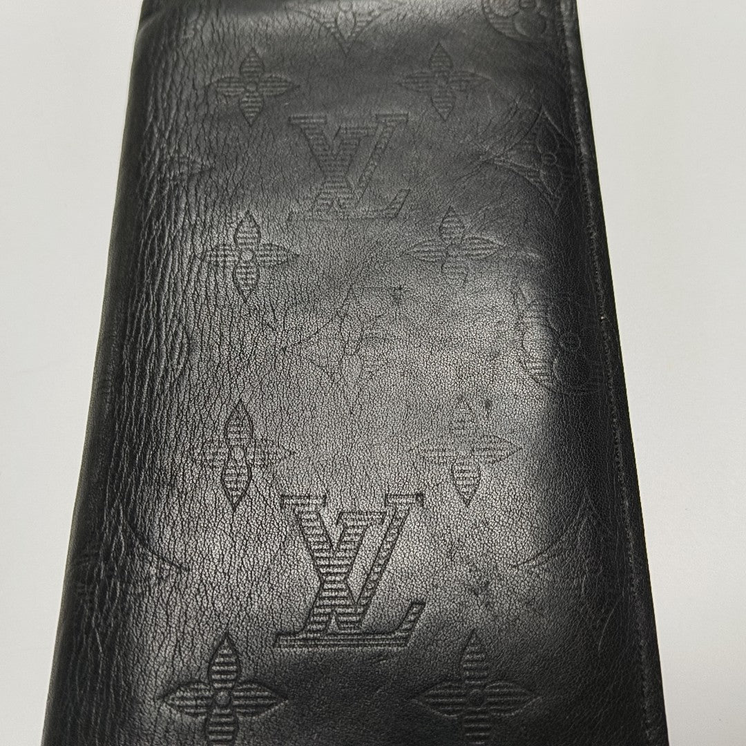 BRAZZA Monogram Calfskin Black Wallet