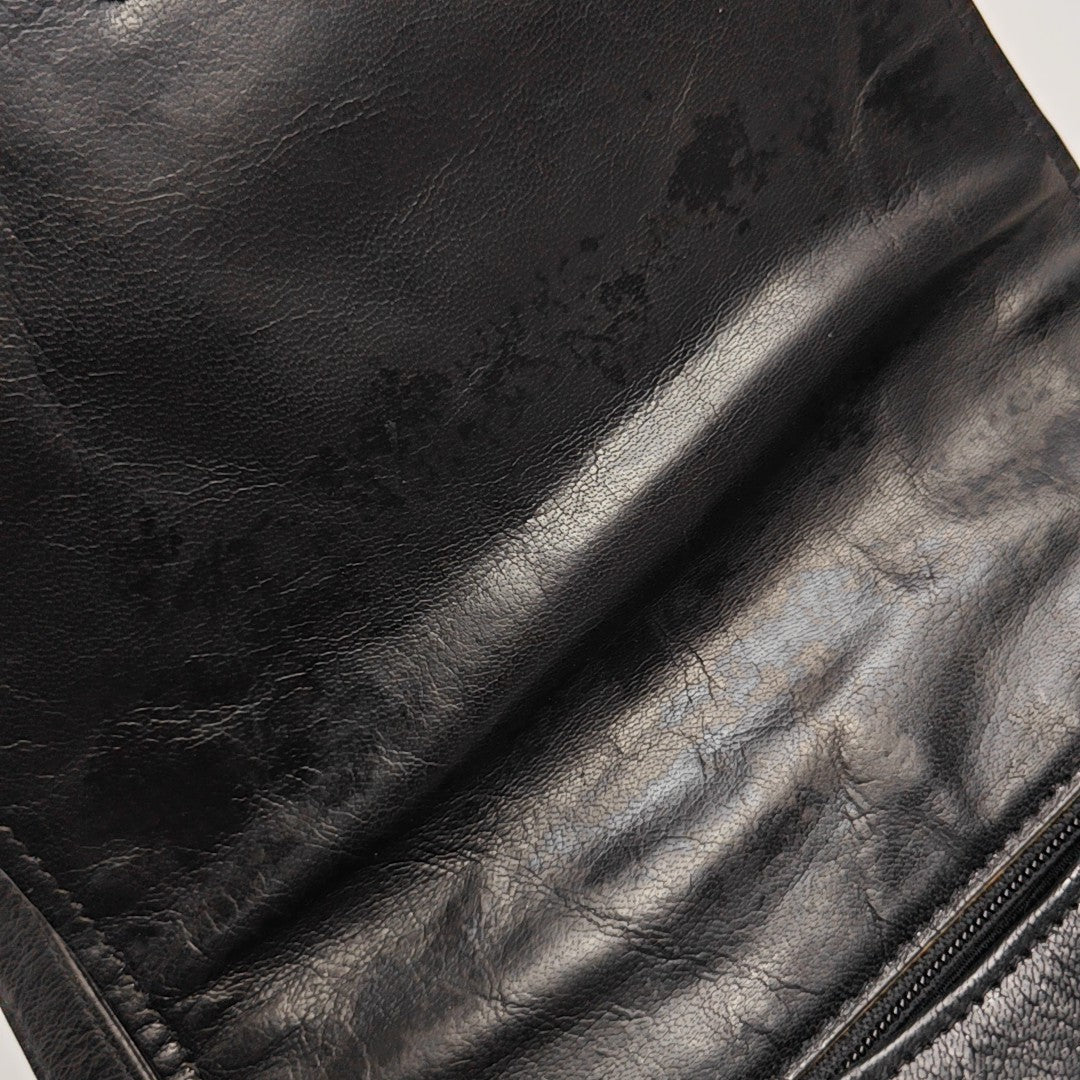 Calfskin Shoulder Bag Black