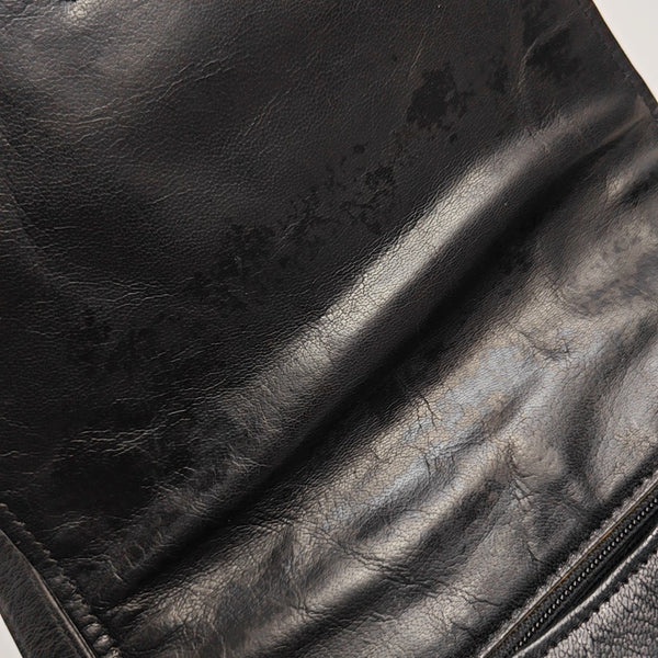 Calfskin Shoulder Bag Black