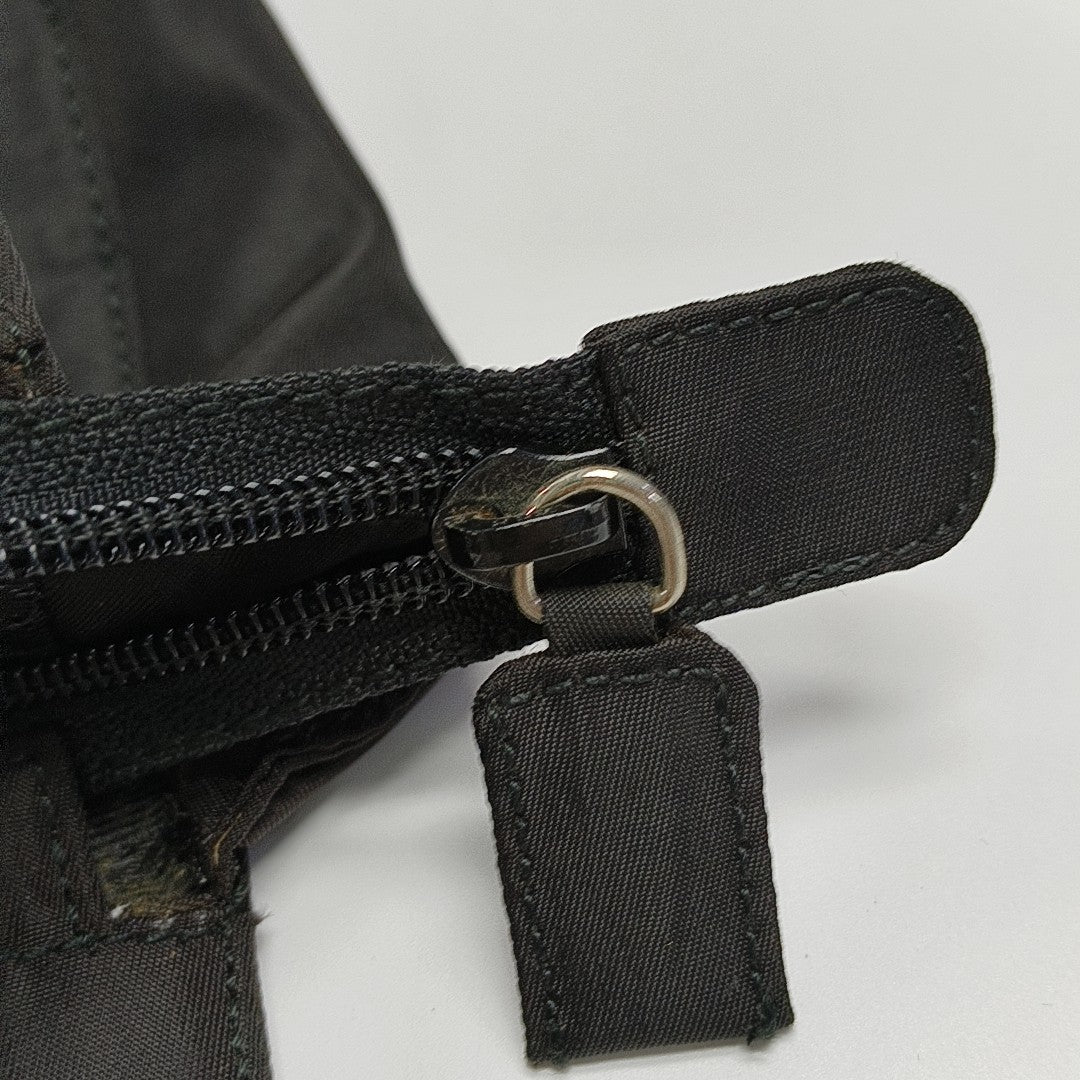 Nylon Top Handle Bag Black