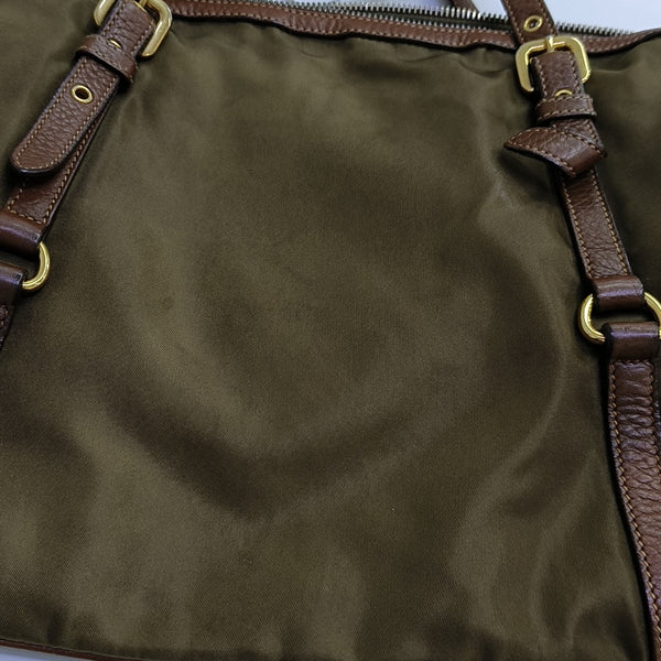 Nylon Shoulder Bag Green