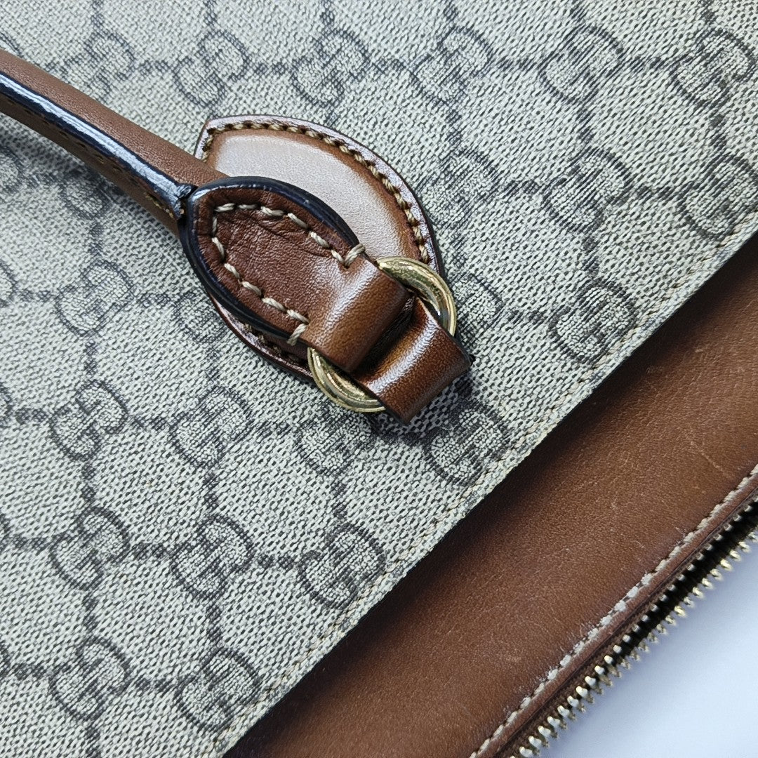 GG Blooms Monogram Coated Canvas Beige