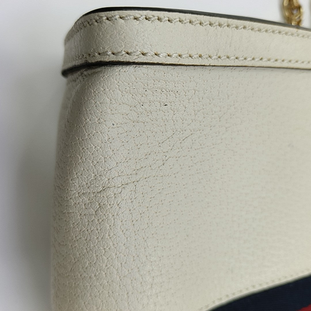 Ophidia Small Calfskin White