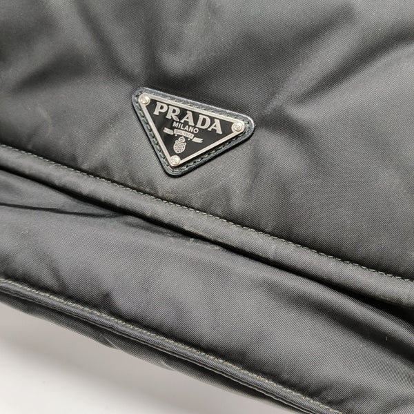 Nylon Shoulder Bag Small Black