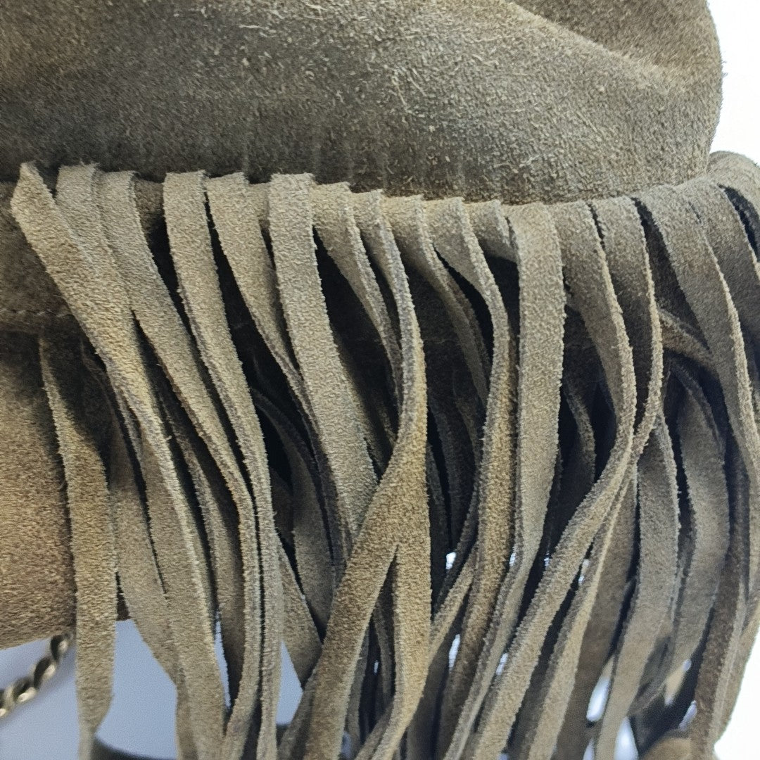 Suede Bucket Bag Brown
