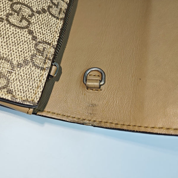 Dionysus Mini Monogram Coated Canvas Beige