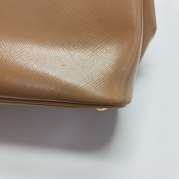 Double Saffiano Calfskin Brown