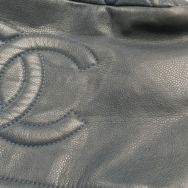 CC TIMELESS SOFT Quilted Grained Calfskin Blue