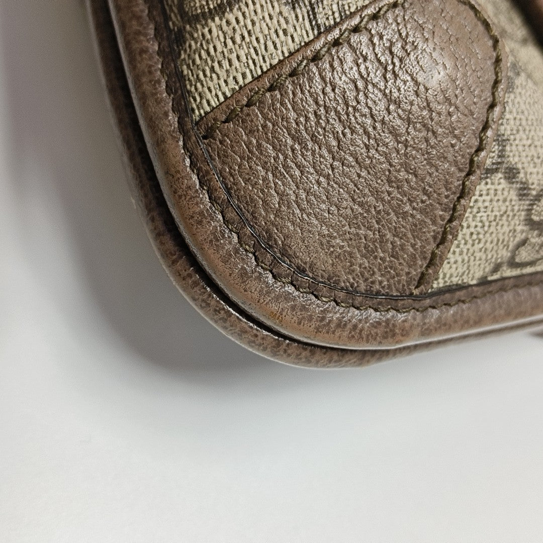 Neo Vintage Small Monogram Coated Canvas Beige