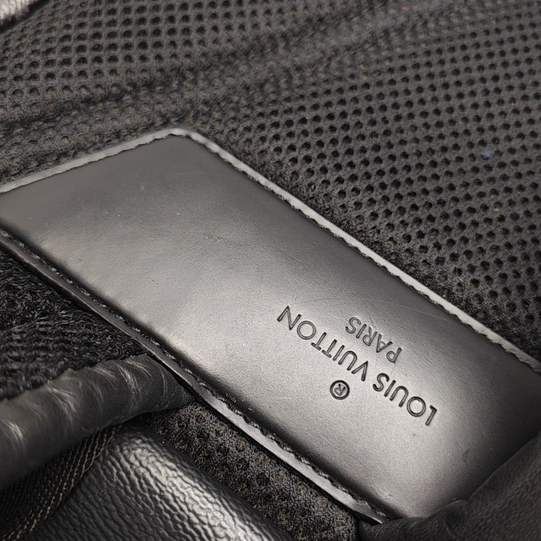 Coated Canvas Backpack Black