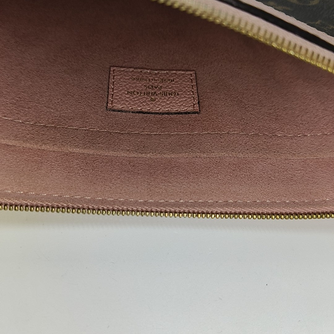 DAILY Monogram Coated Canvas Brown