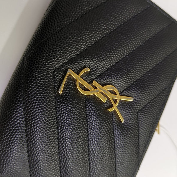 MONOGRAM Quilted Calfskin Black Wallet