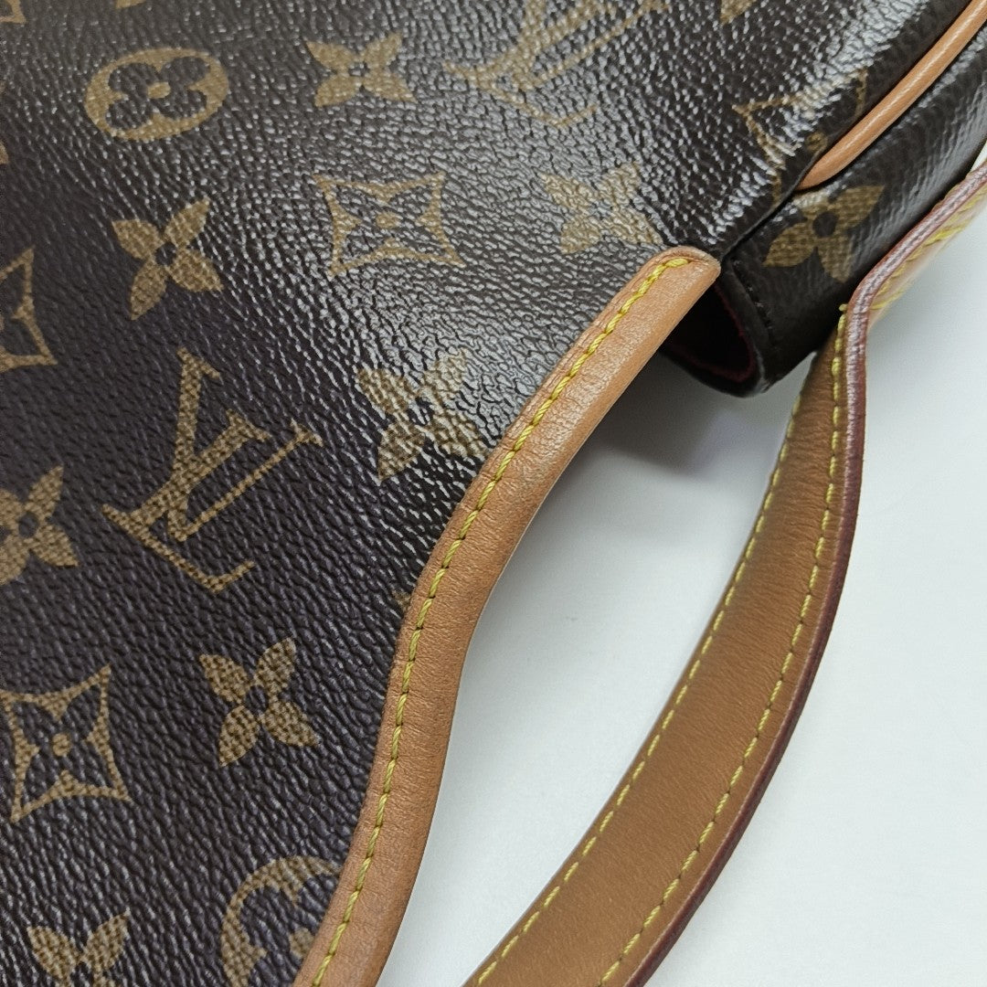 TAMBOURINE Monogram Coated Canvas Brown
