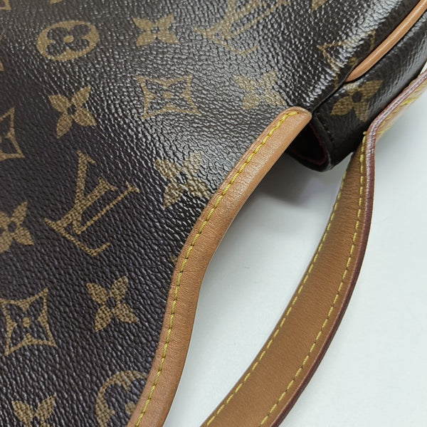 TAMBOURINE Monogram Coated Canvas Brown