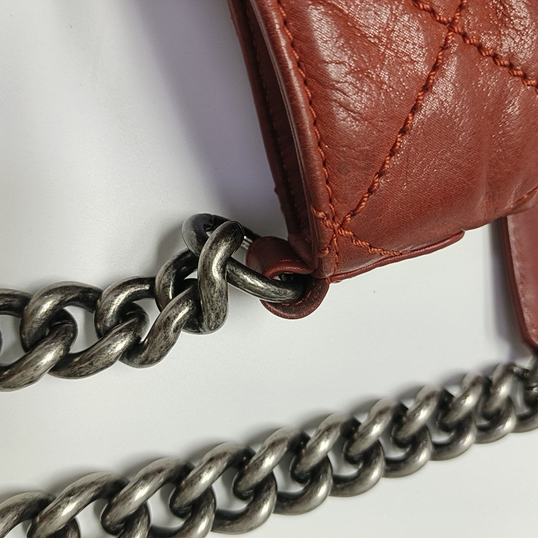 HAMPTONS CC Quilted Calfskin Red