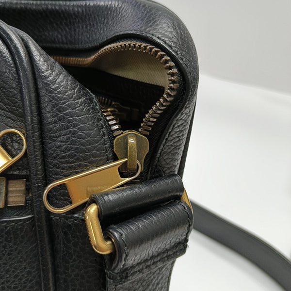 Print Calfskin Black
