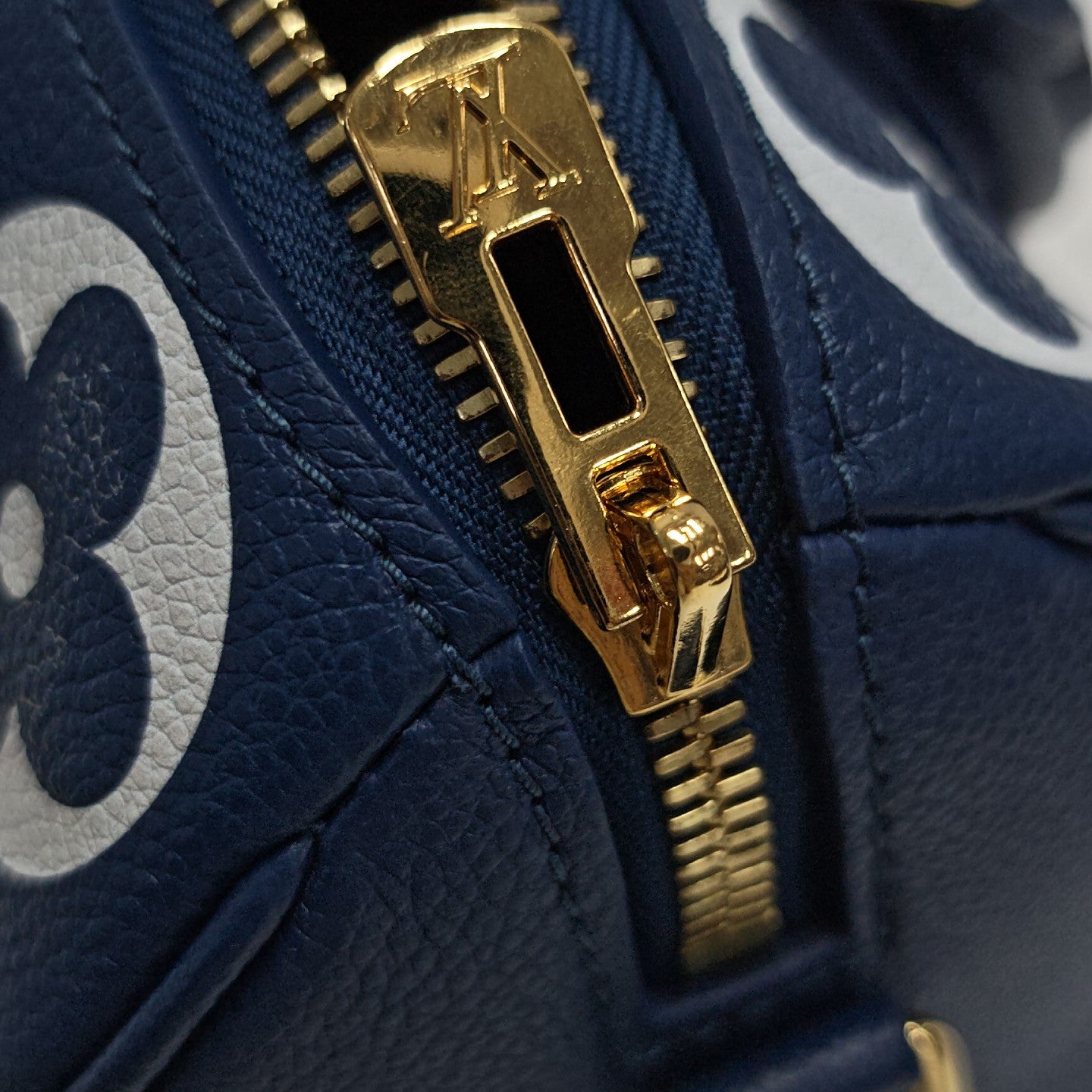 SPEEDY 20 Monogram Calfskin Blue
