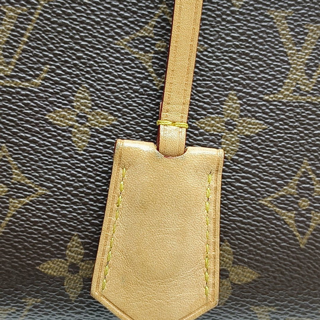 CLUNY MM Monogram Coated Canvas Brown