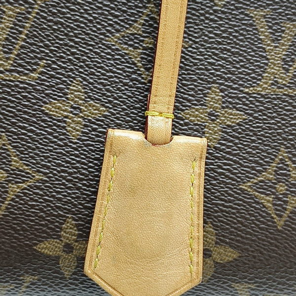 CLUNY MM Monogram Coated Canvas Brown