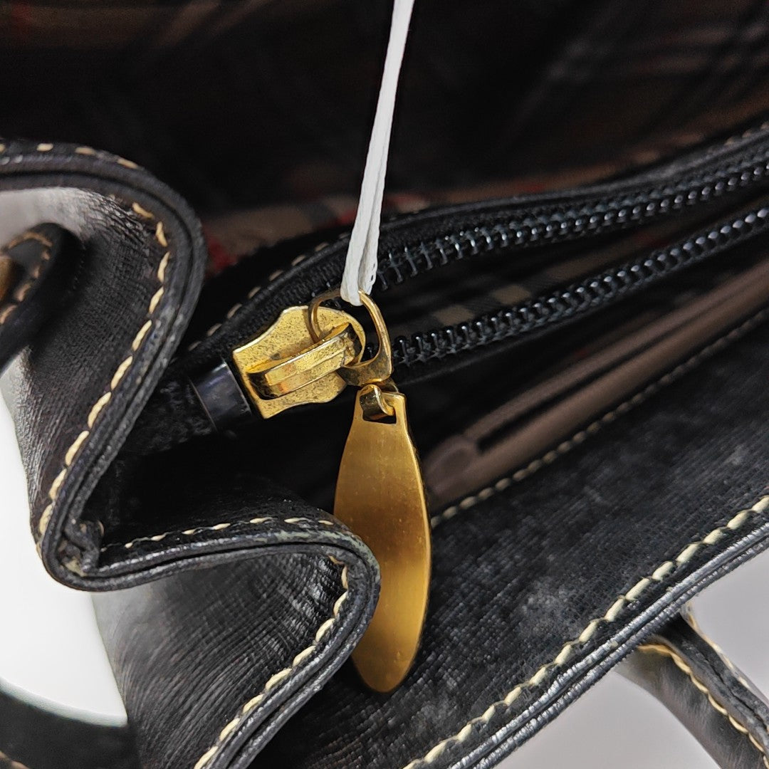 Calfskin Tote Bag Small Black