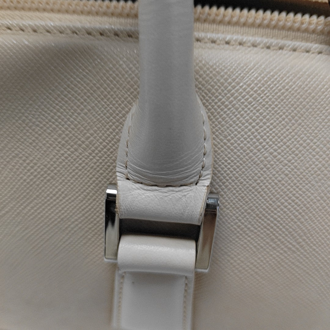 Calfskin Top Handle Bag Beige
