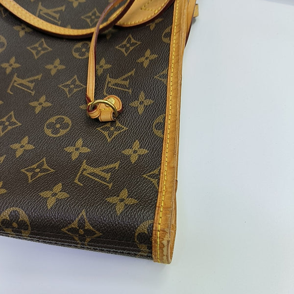 NEVERFULL GM Monogram Coated Canvas Brown