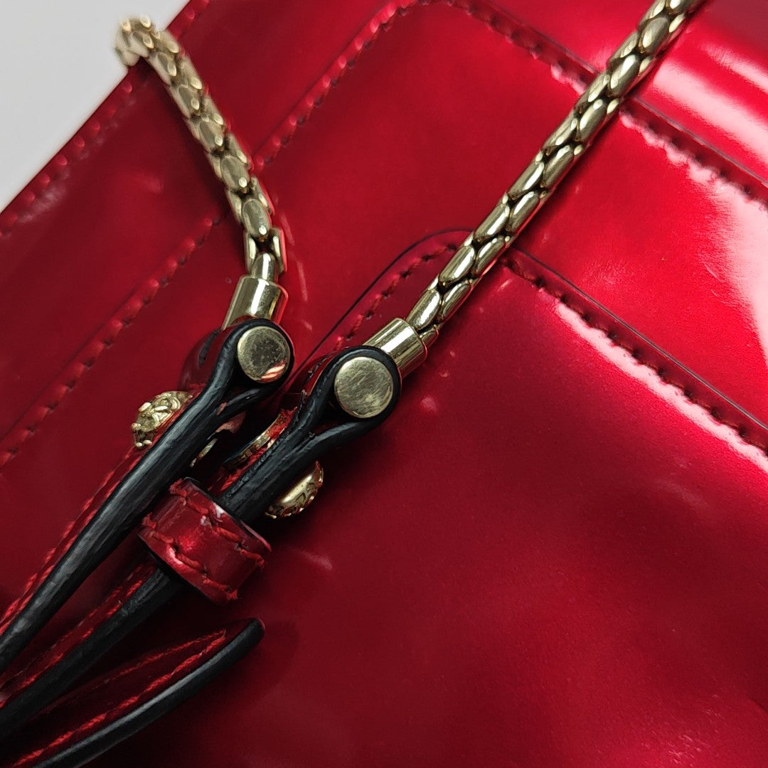 SERPENTI FOREVER Small Patent Leather Red