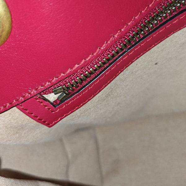 GG Marmont Medium Quilted Calfskin Red
