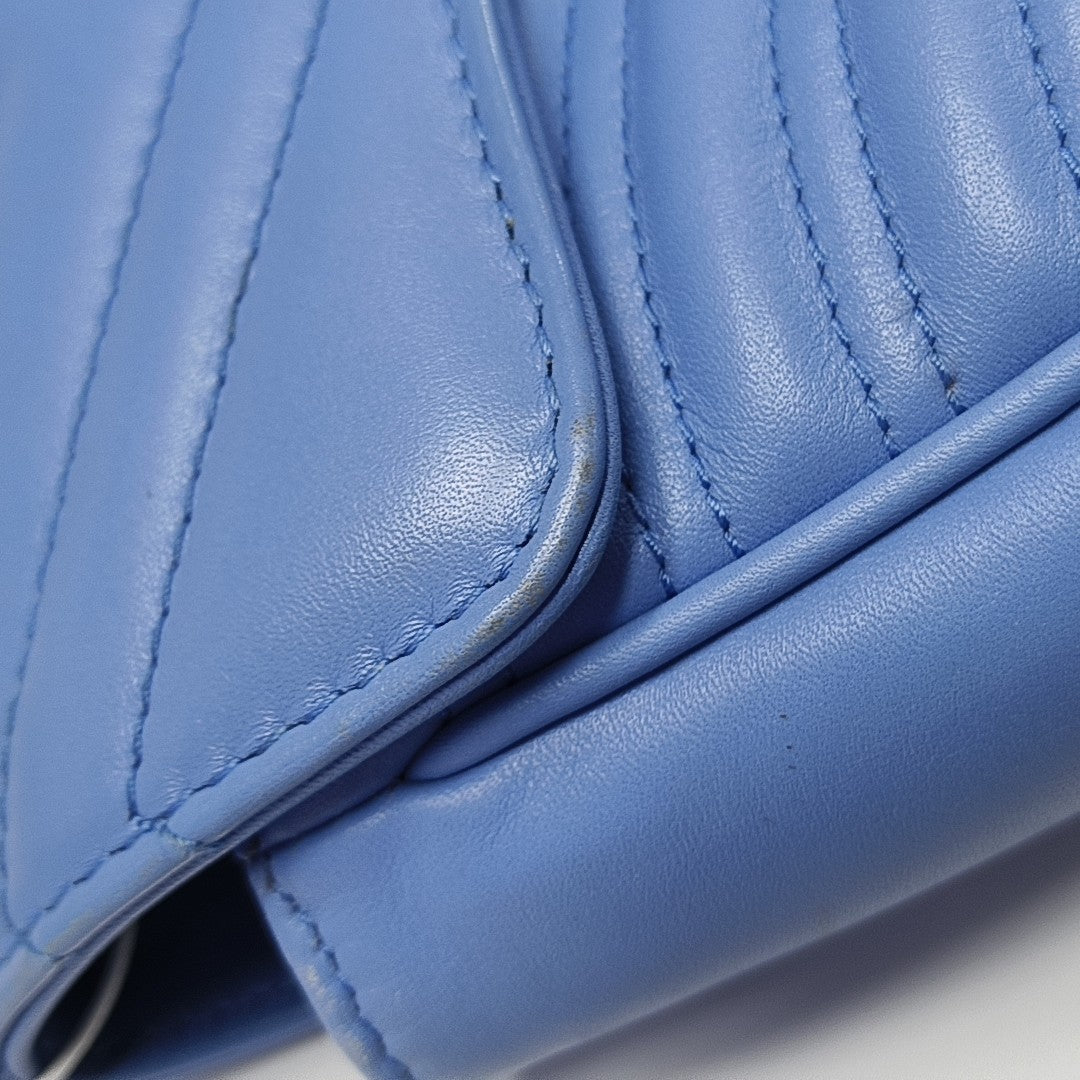 GG Marmont Medium Quilted Calfskin Blue