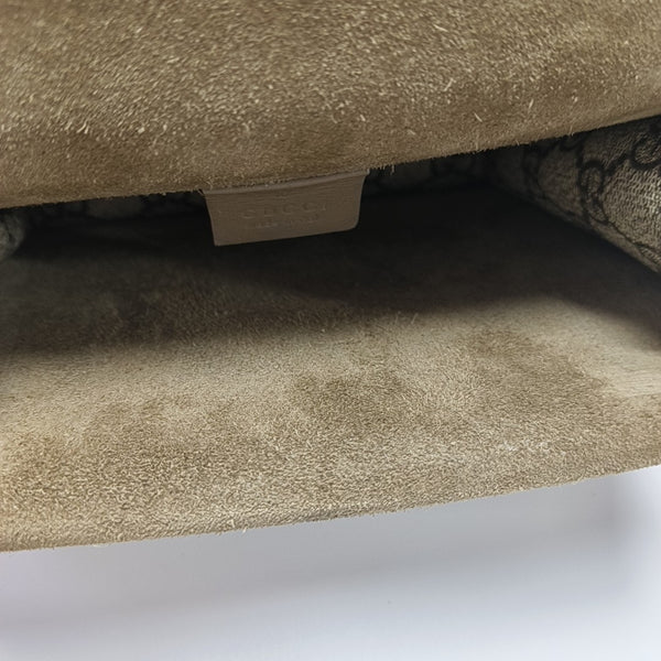 Dionysus Mini Monogram Coated Canvas Beige