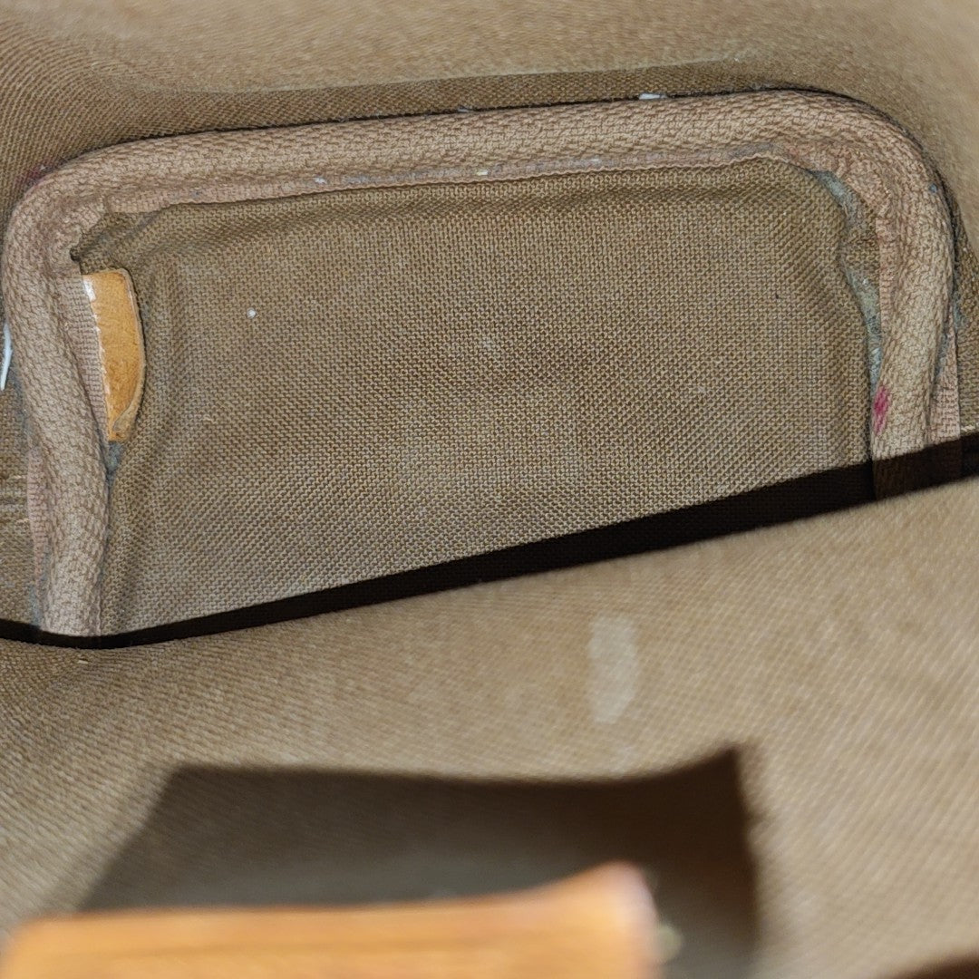 NÉONOÉ Nano Monogram Coated Canvas Brown
