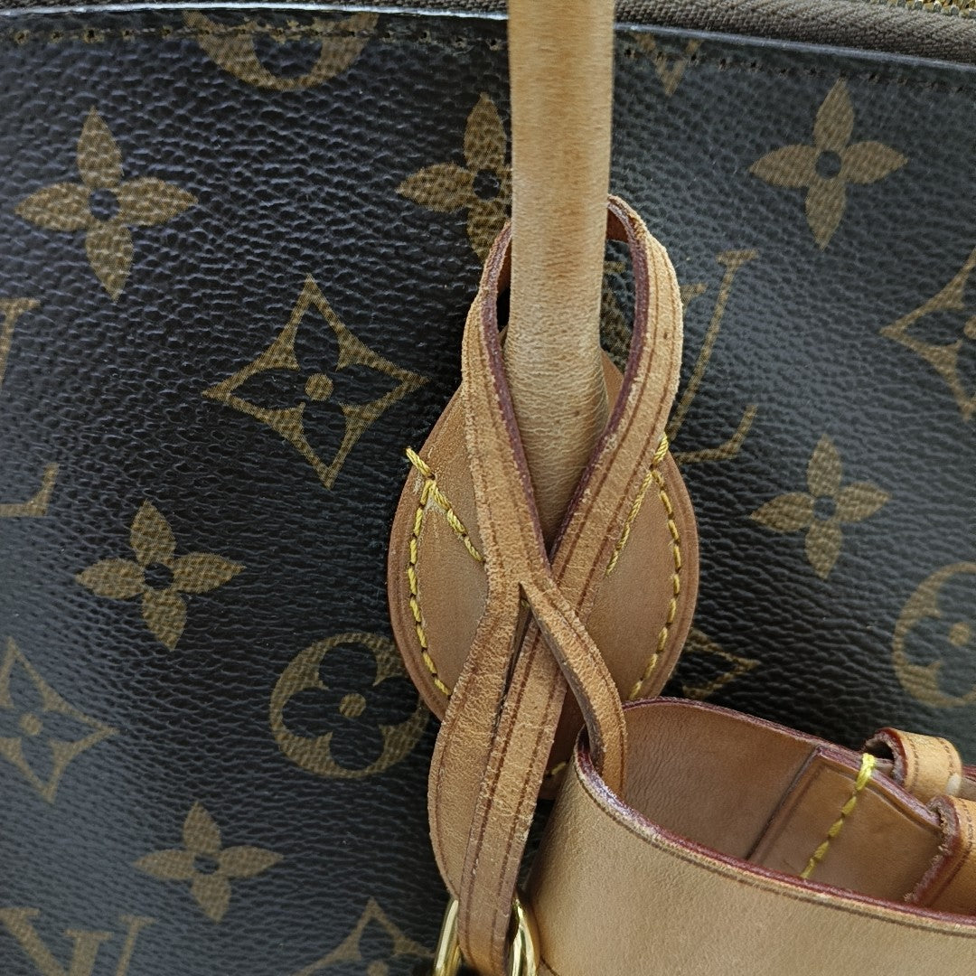 LOCKIT MM Monogram Coated Canvas Brown