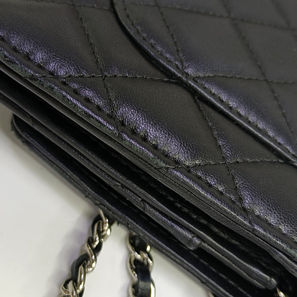 WOC Quilted Lambskin Black
