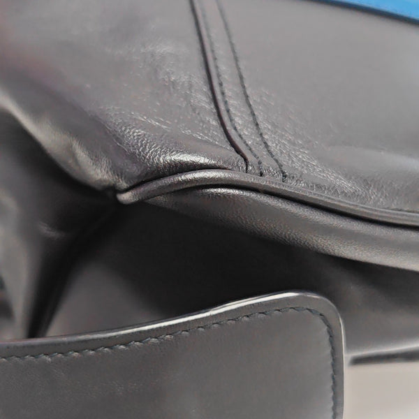 Calfskin Top Handle Bag Black
