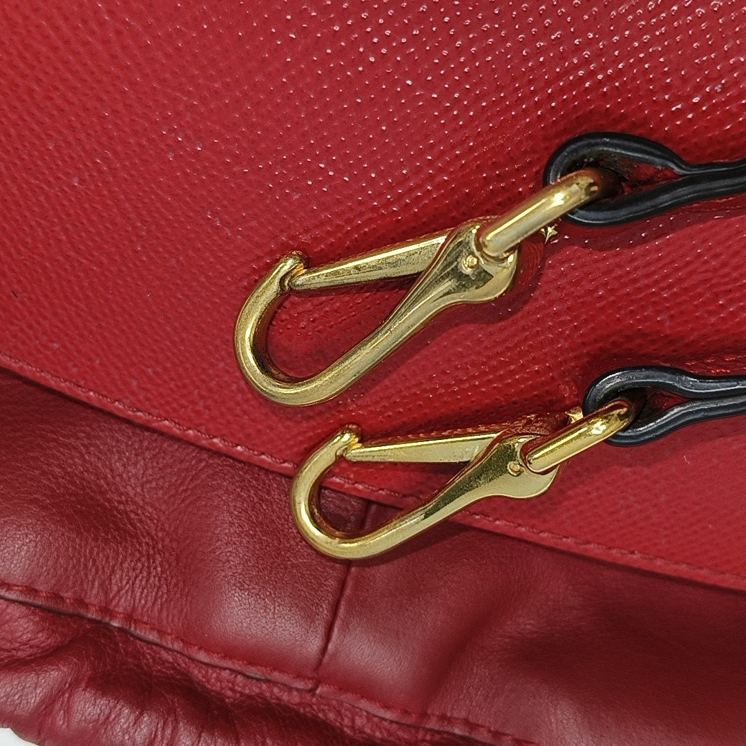 Calfskin Shoulder Bag Red