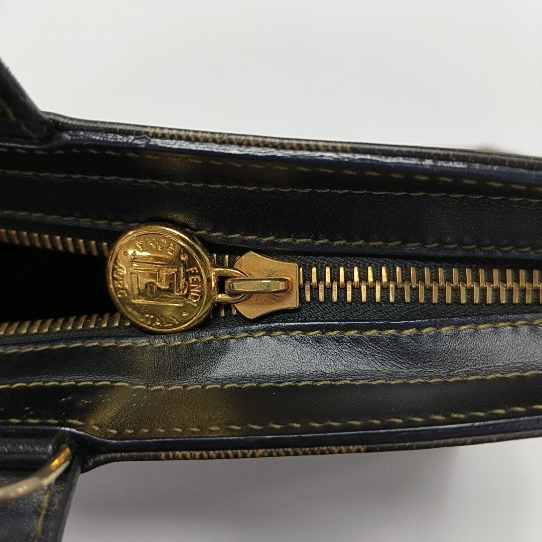Coated Canvas Shoulder Bag Multicolor