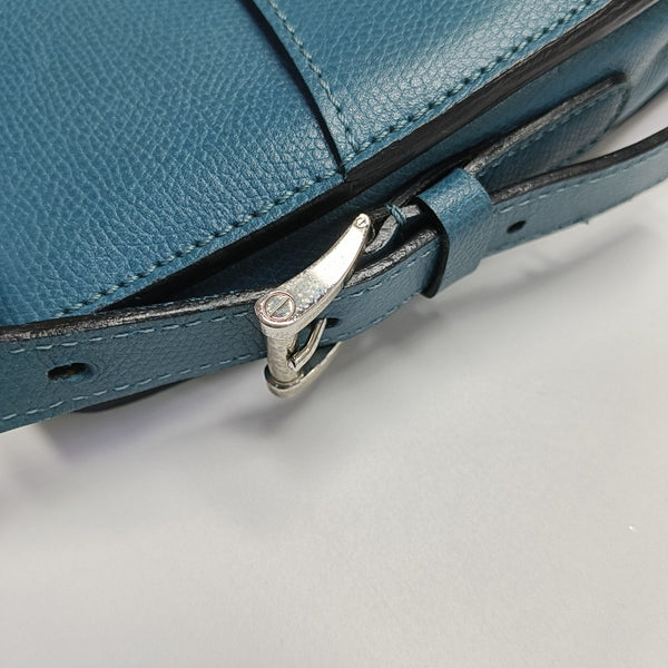 Calfskin Shoulder Bag Blue